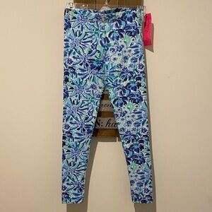Lilly Pulitzer Kids Leggings in Blue and White Floral
